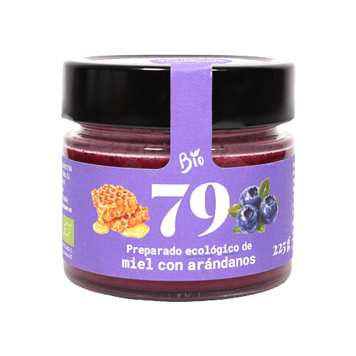 Preparado de miel con arándanos de Setentaynueve